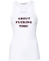 Stella McCartney About F* Time Tanktop Weiß