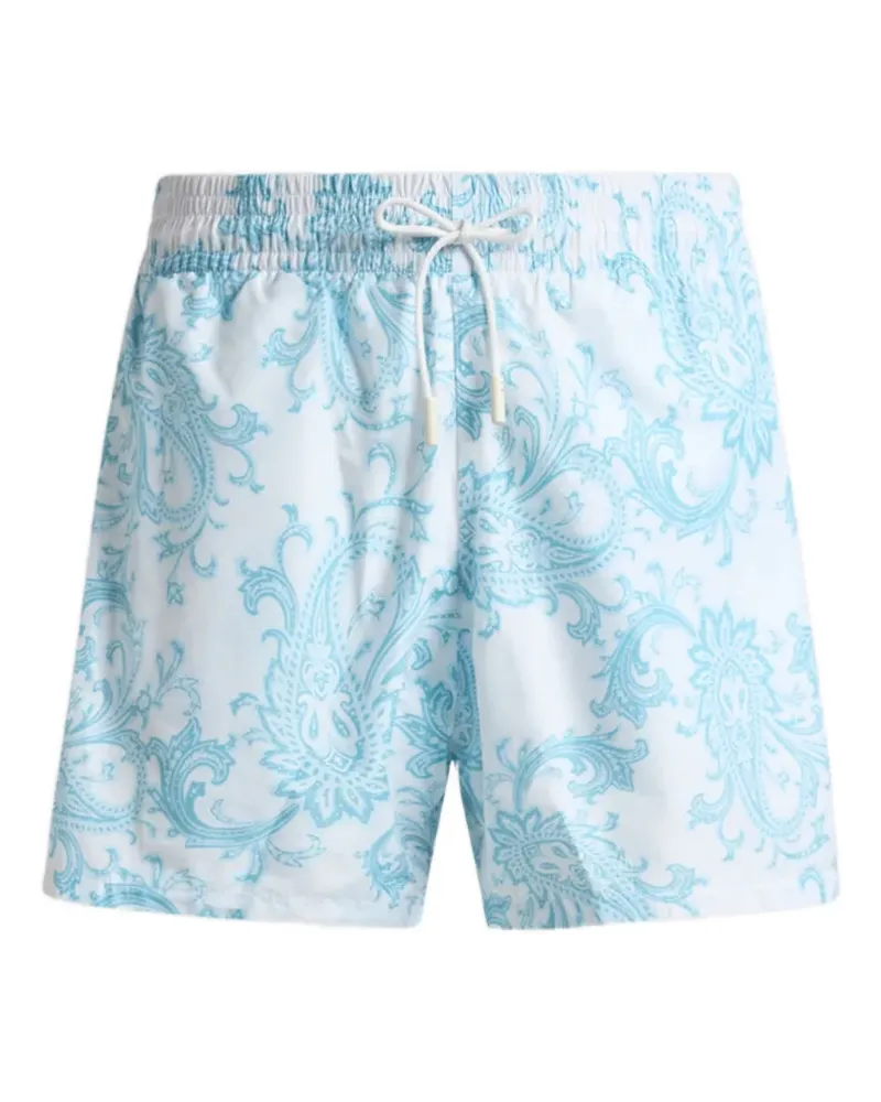 Etro paisley swim shorts - Weiß Weiß