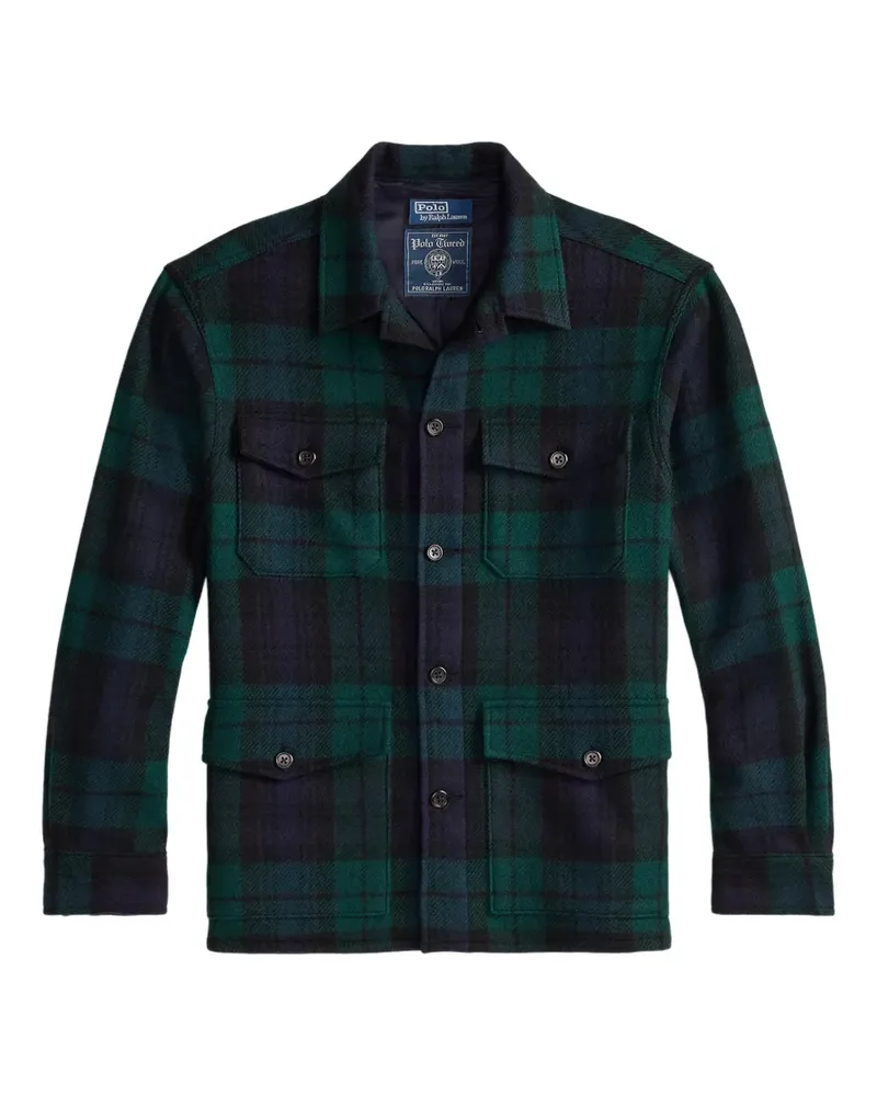 Ralph Lauren Karierte Hemdjacke - Grün Grün