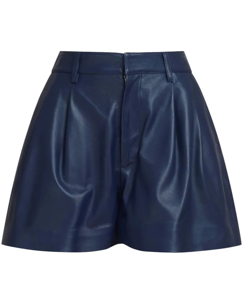 Marni Shorts aus Leder - Blau Blau