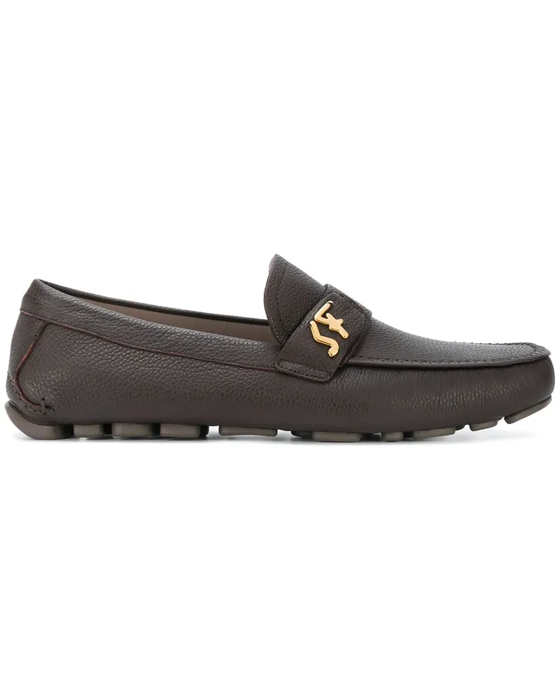 Ferragamo Loafer mit runder Kappe - Braun Braun
