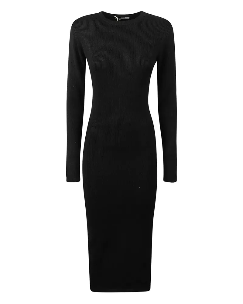 HINNOMINATE ribbed-knit midi dress - Schwarz Schwarz