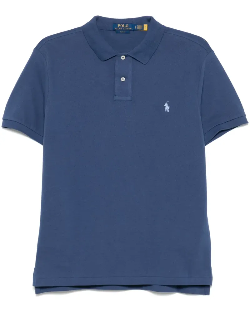 Ralph Lauren Poloshirt mit Polo Pony-Stickerei - Blau Blau