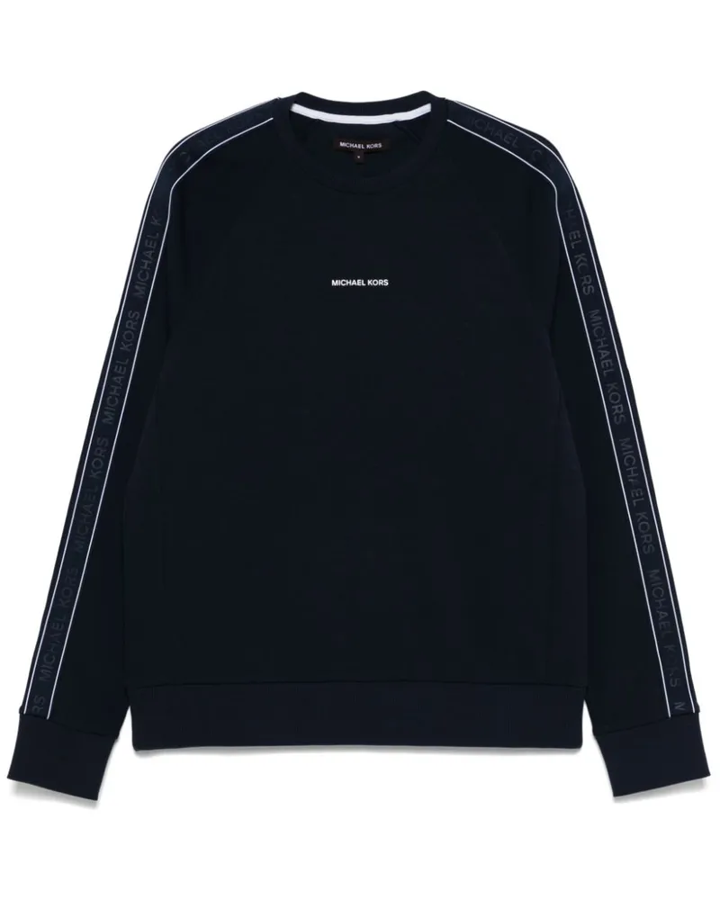 Michael Kors Sweatshirt mit Logo-Streifen - Blau Blau
