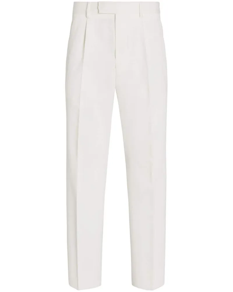 Ermenegildo Zegna Plissierte Hose - Weiß Weiß