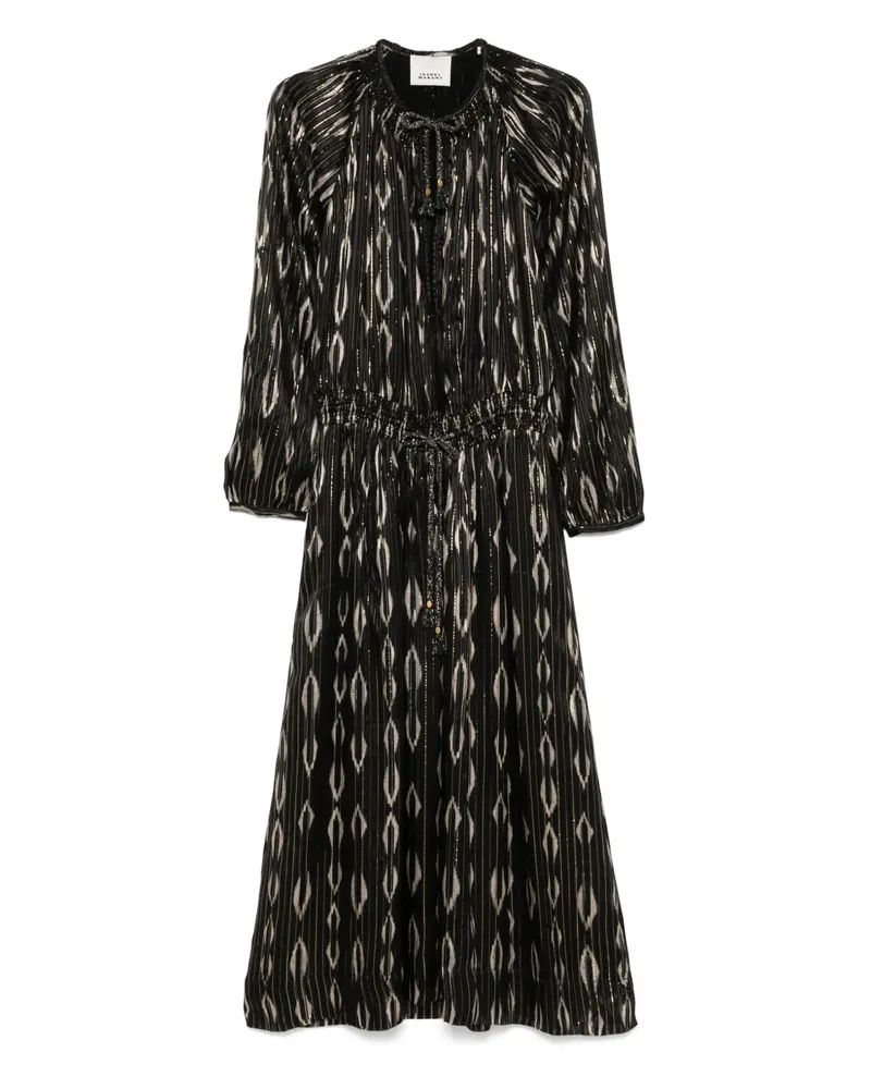 Isabel Marant Sana Midikleid - Schwarz Schwarz