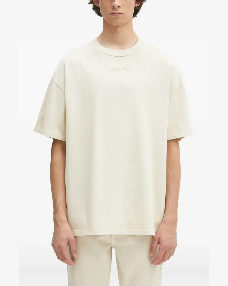 ksubi Sott Ekess T-Shirt mit Logo-Schild - Nude Nude