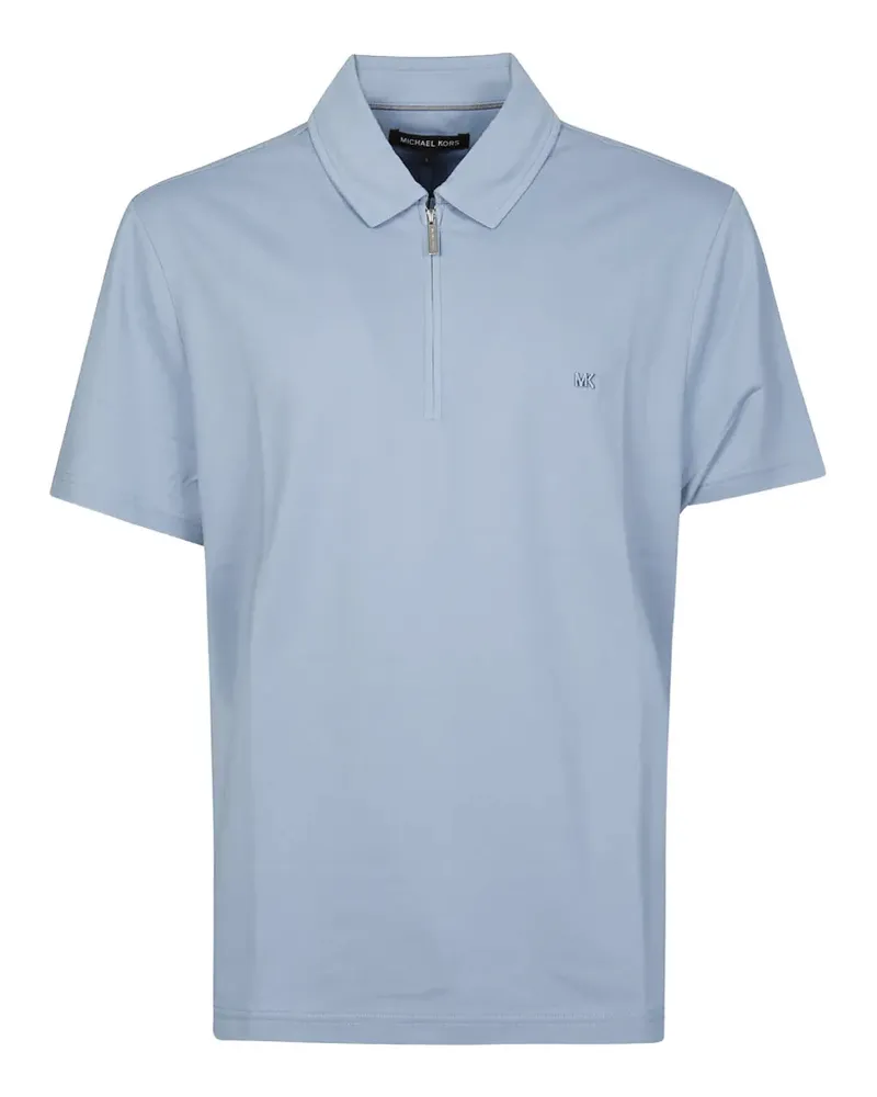 Michael Kors zip detail polo shirt - Blau Blau