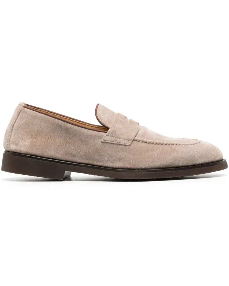 Brunello Cucinelli Loafer aus Wildleder - Nude Nude
