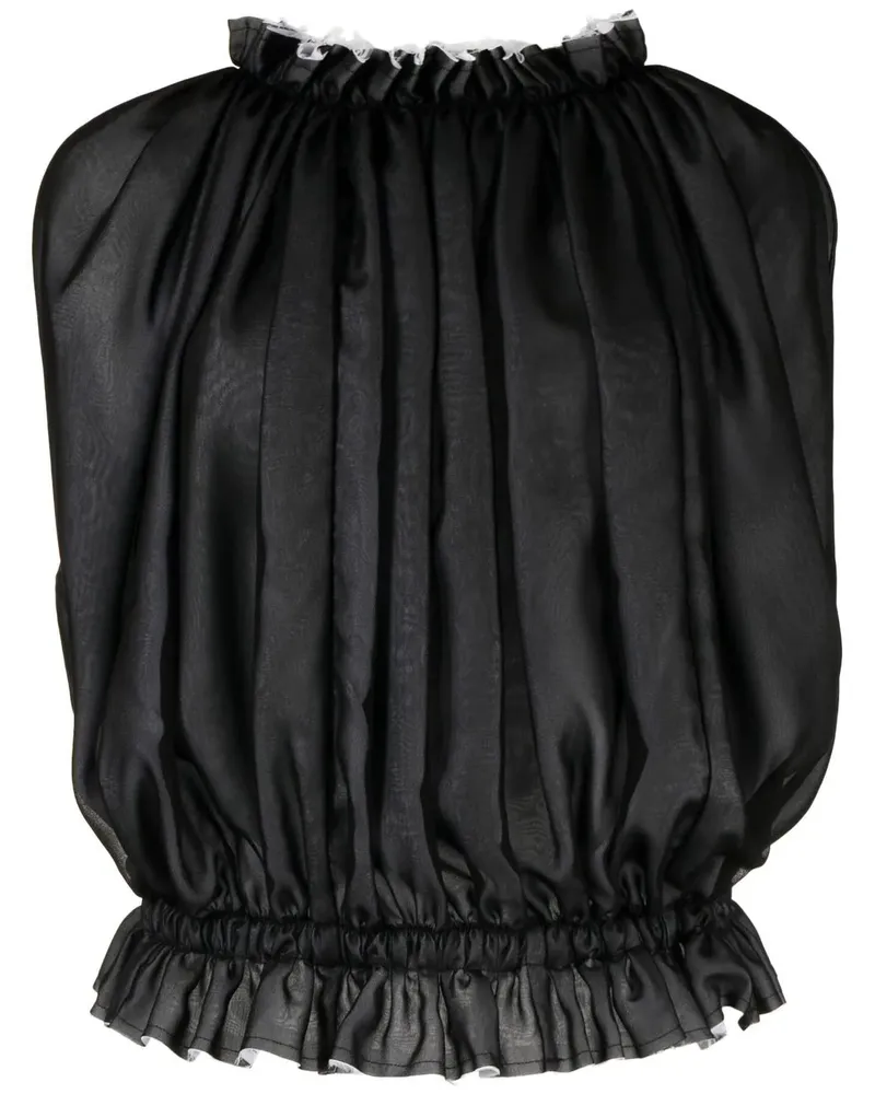 Comme des Garçons Ärmelloses Top - Schwarz Schwarz