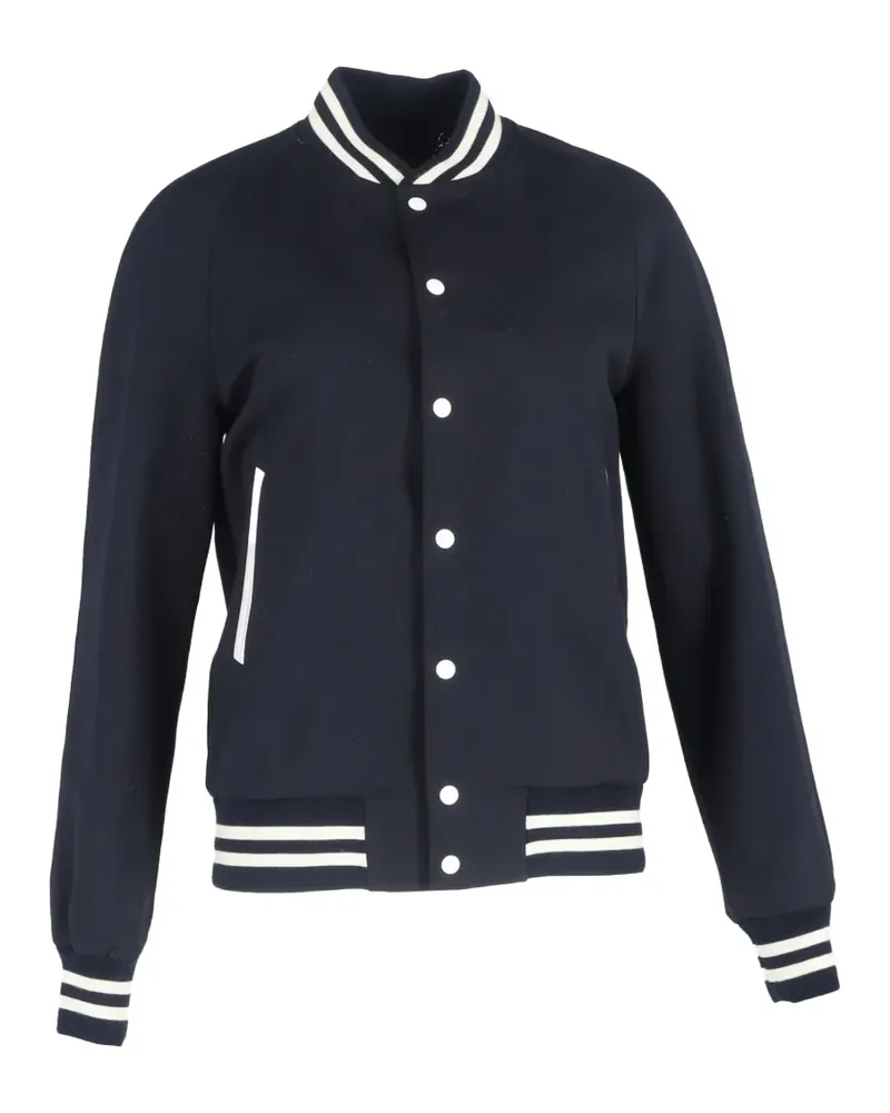 Sandro striped varsity jacket - Blau Blau