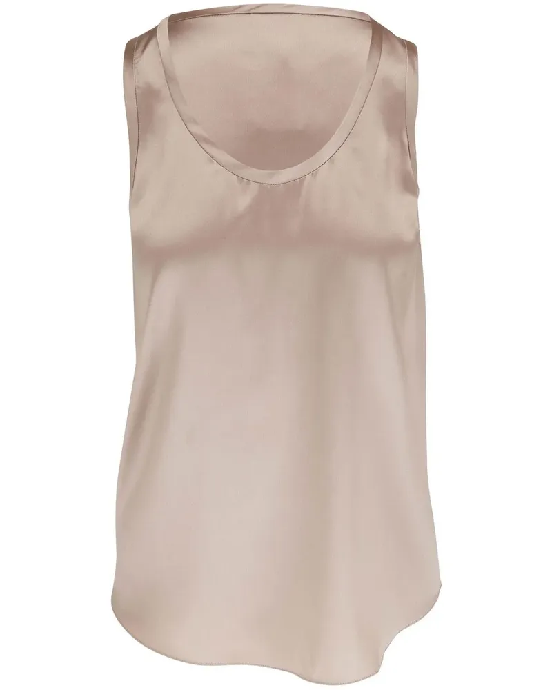 Brunello Cucinelli Top aus Seide - Rosa Rosa