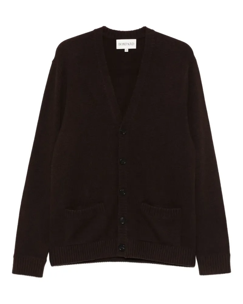 Eric Bompard Cardigan mit aufgesetzter Tasche - Braun Braun