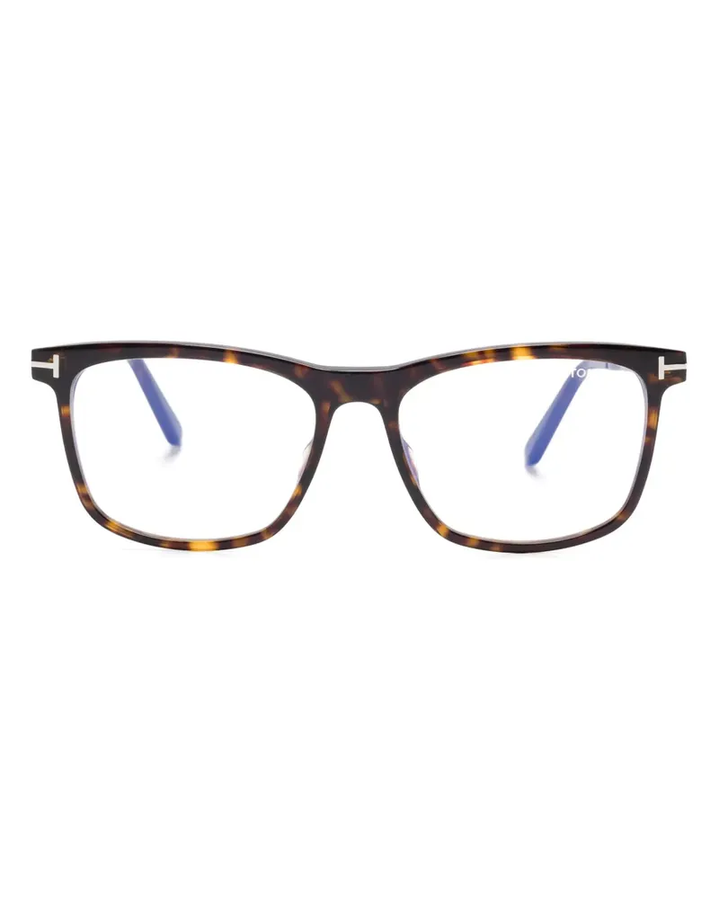 Tom Ford Brille mit eckigem Gestell - Braun Braun