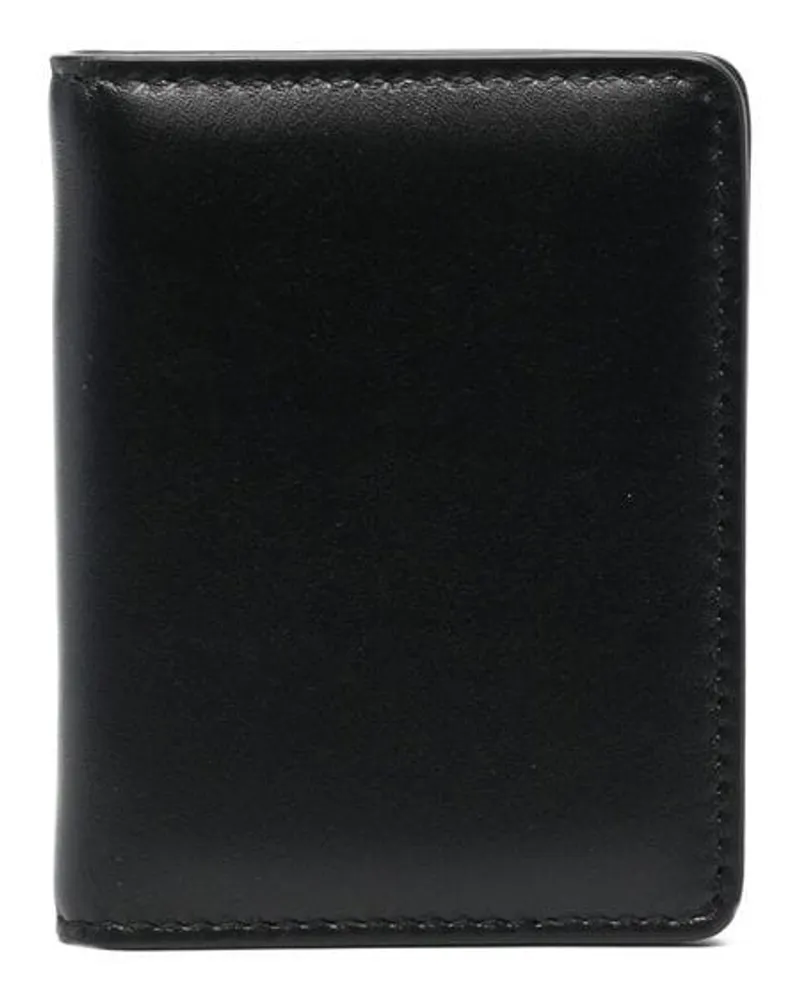 Maison Margiela Kartenetui mit Ziernähten - Schwarz Schwarz