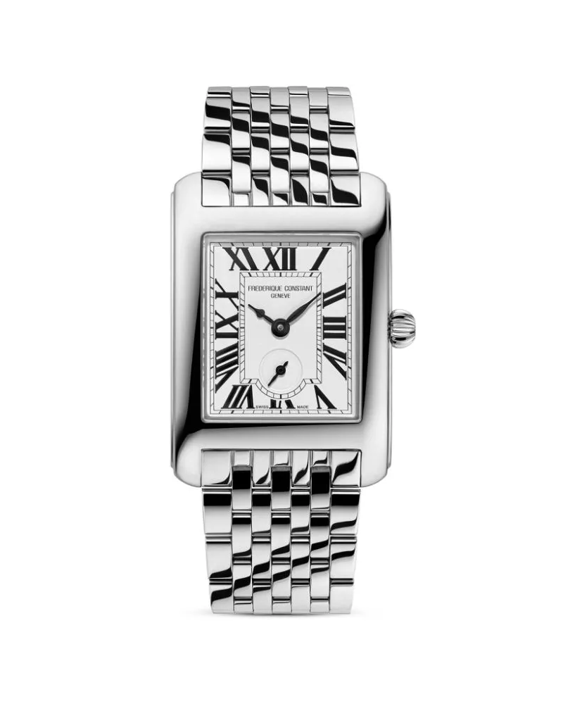 Frédérique Constant Classics Carrée Small Seconds 36mm - Weiß Weiß