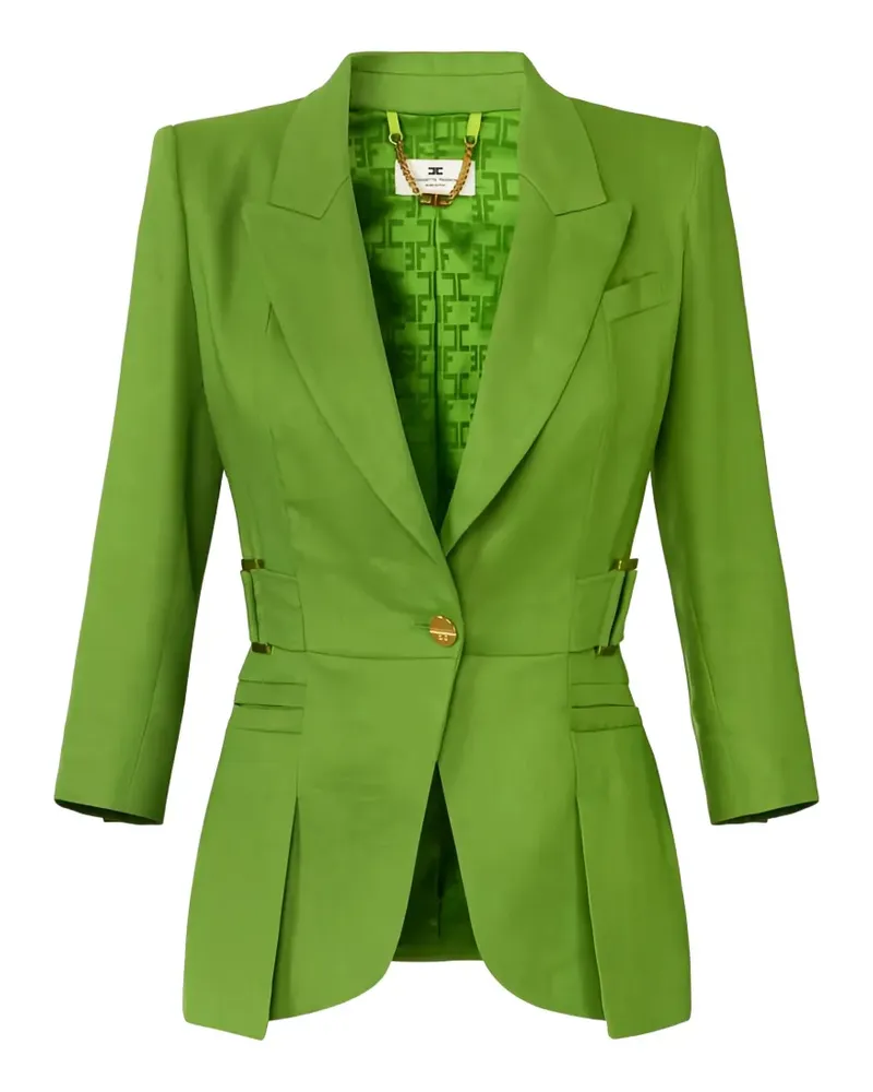 Elisabetta Franchi peak lapels peplum insert jacket - Grün Grün