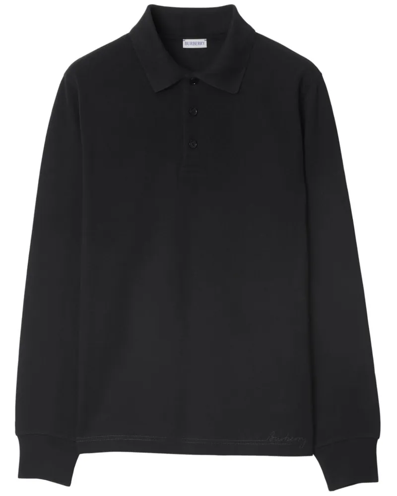 Burberry Klassisches Poloshirt - Schwarz Schwarz