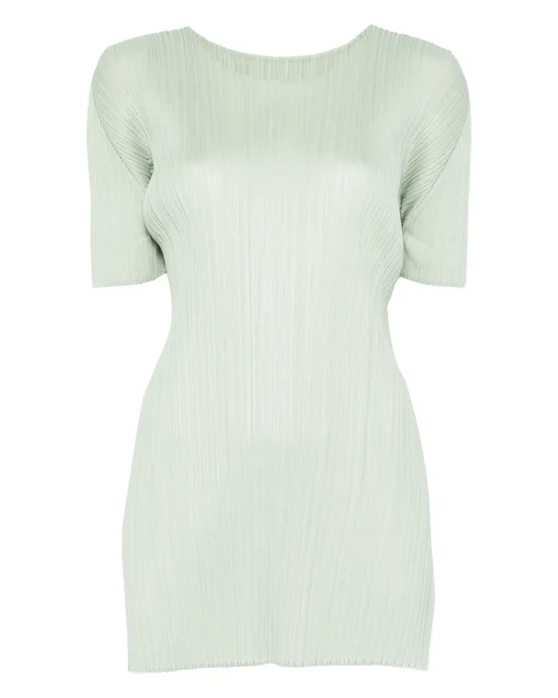 Issey Miyake Top mit Falten - Grün Grün