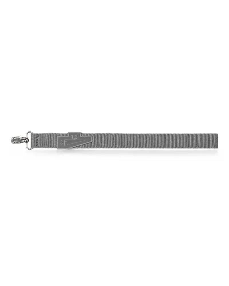 ACW* webbing-strap logo-patch lanyard - Grau Grau