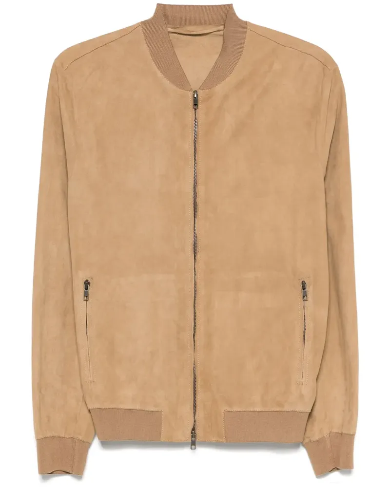 Salvatore Santoro Bomberjacke aus Wildleder - Nude Nude