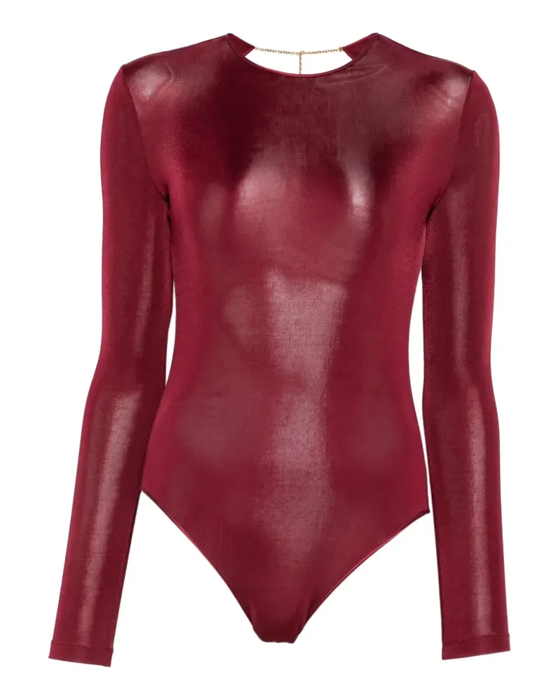 Saint Laurent Body mit langen Ärmeln - Rot Rot