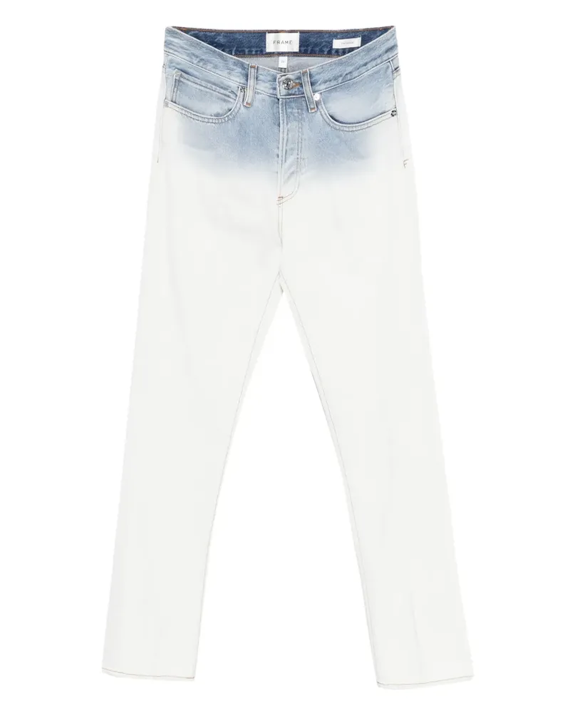 Frame Denim Jeans mit Batikmuster - Weiß Weiß