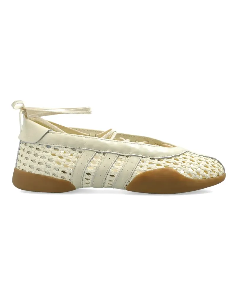 adidas Taekwondo Mei woven lace-up sneakers - Nude Nude