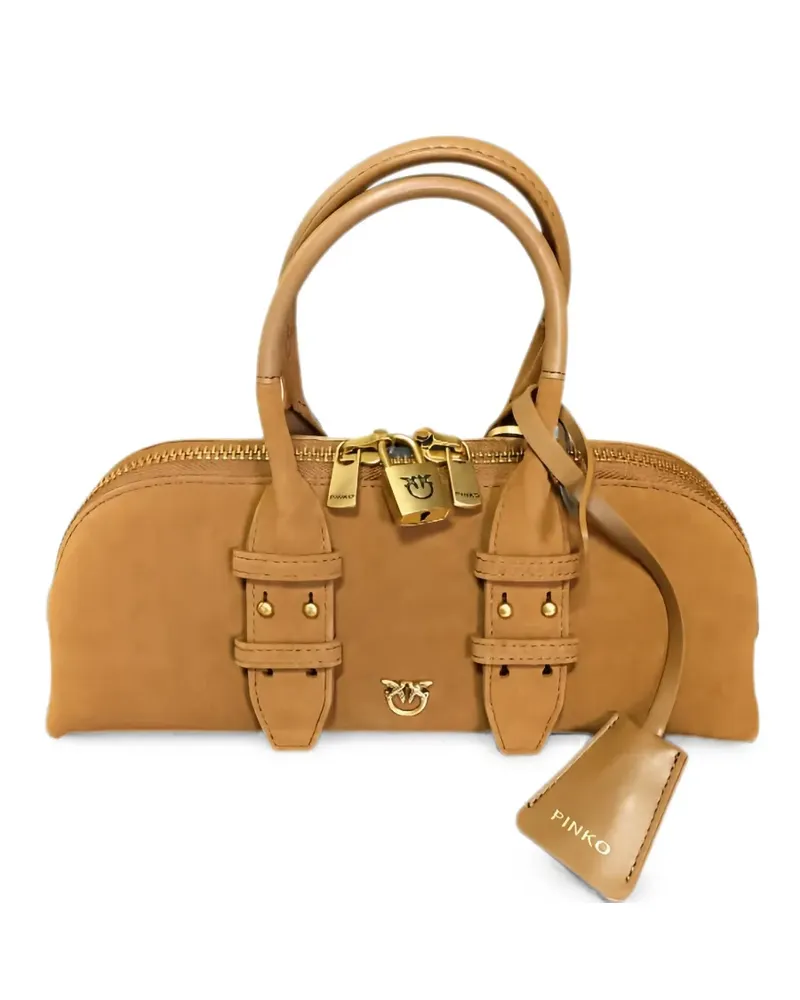 Pinko Love Birds buckle shoulder bag - Braun Braun