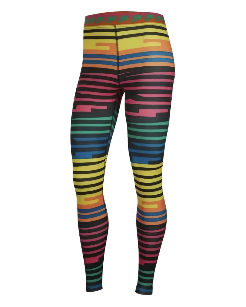 Nike Gestreifte Leggings - Gelb Gelb