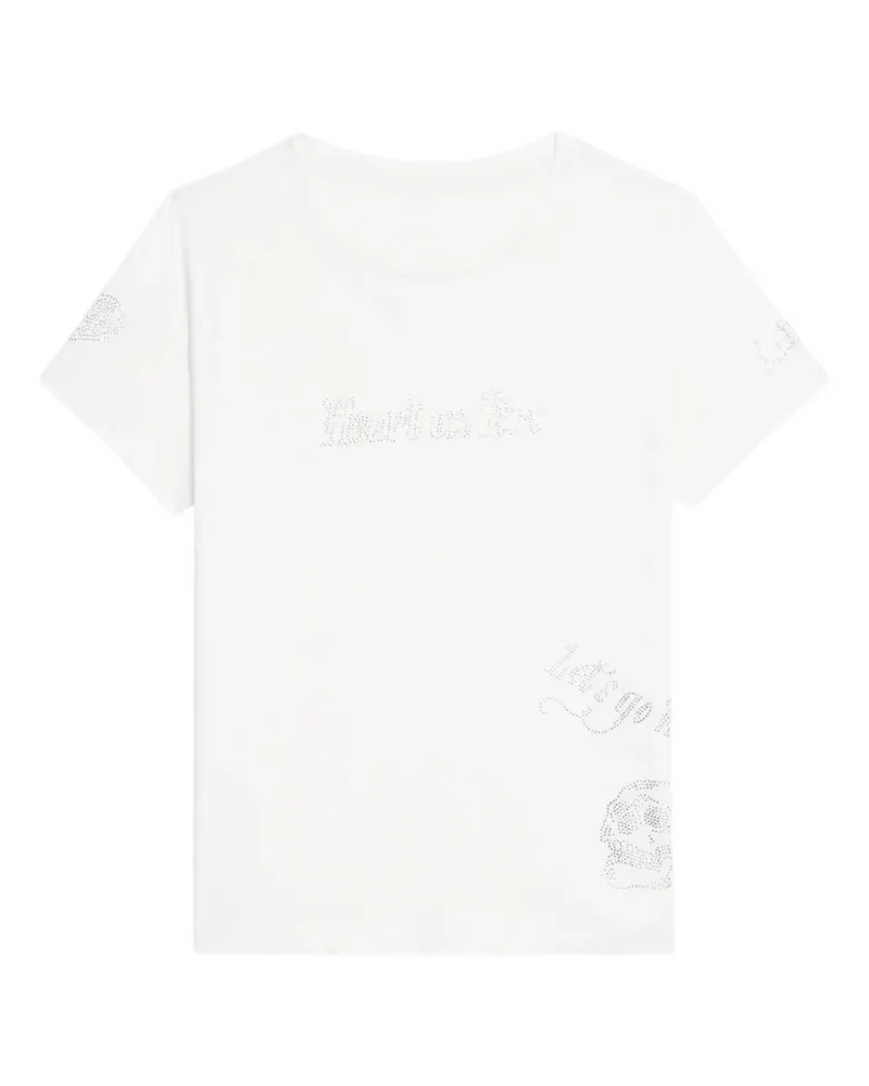 Zadig & Voltaire Alys T-Shirt mit Strass - Weiß Weiß