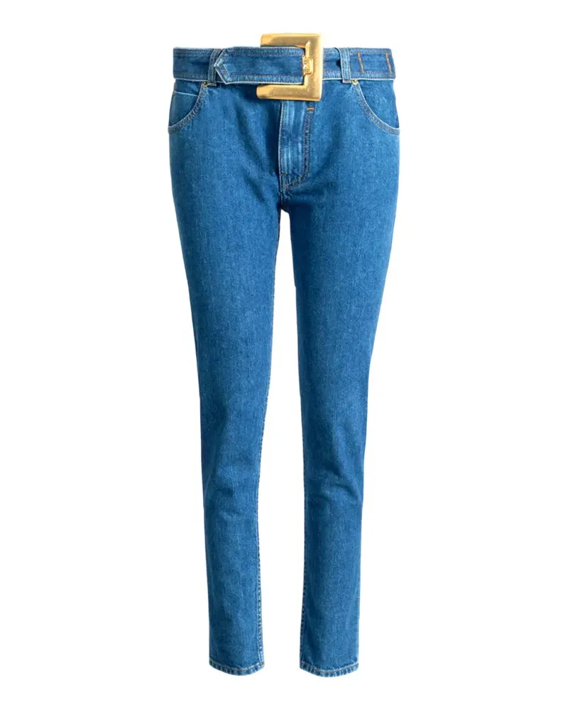 Balmain Jeans mit Gürtel - Blau Blau