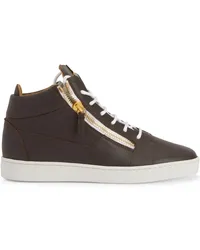 Giuseppe Zanotti Frankie Sneakers mit Logo-Schild Braun