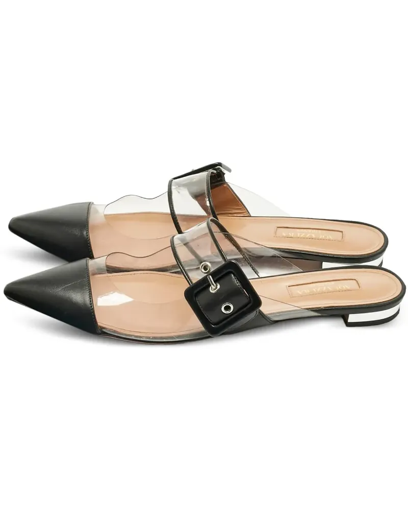 Aquazzura Mules mit Schnallenriemen - Schwarz Schwarz