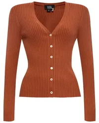 A.P.C. Cardigan mit V-Ausschnitt Orange