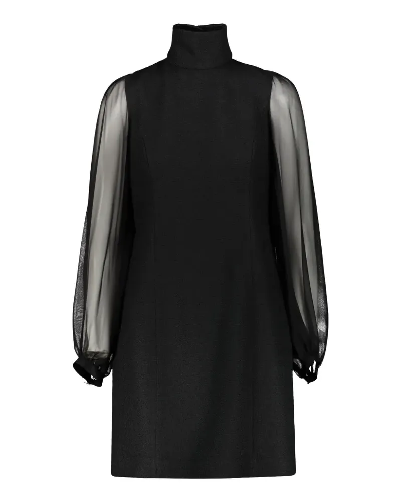 Rochas Minikleid mit Rollkragen - Schwarz Schwarz