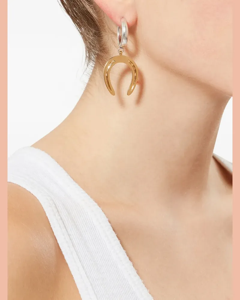 Isabel Marant Byrne horseshoe hoop earrings - Gold Gold