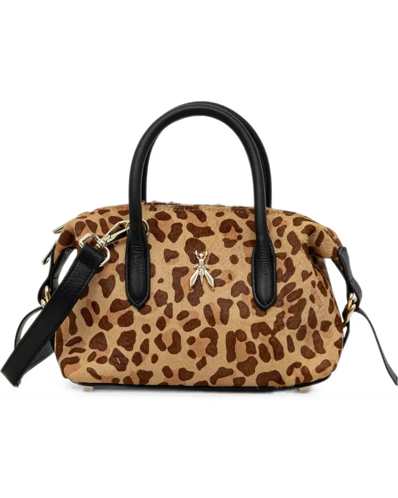 Patrizia Pepe leopard-print shoulder bag - Nude Nude