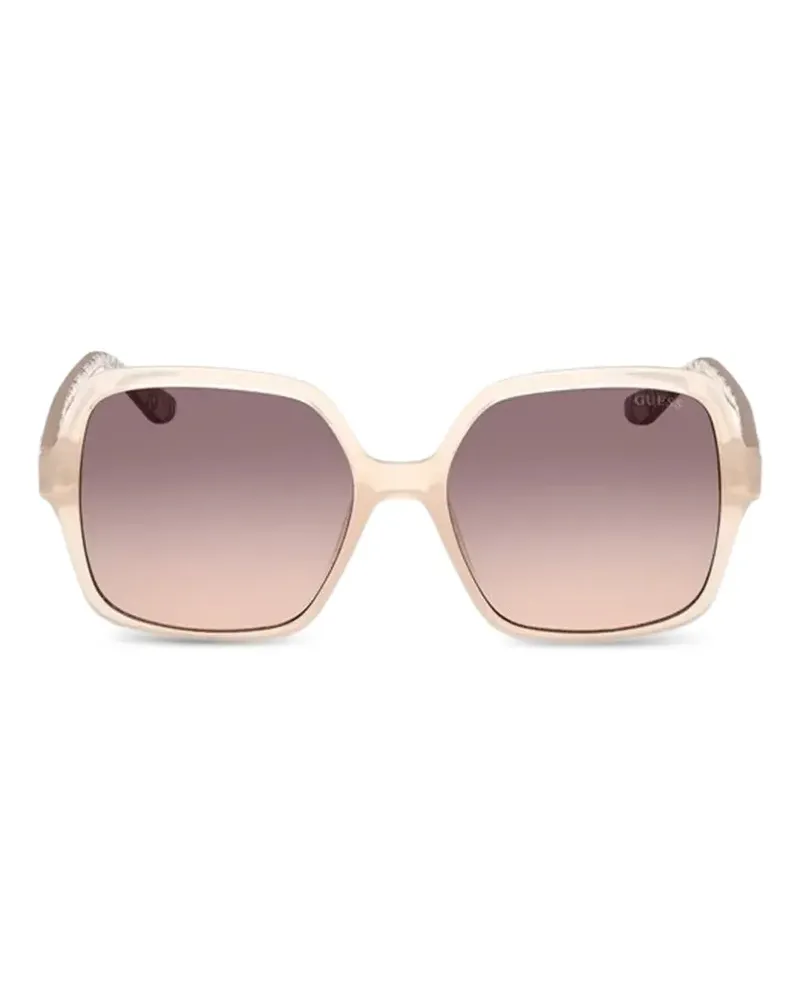 Guess square-frame gradient-lens sunglasses - Nude Nude