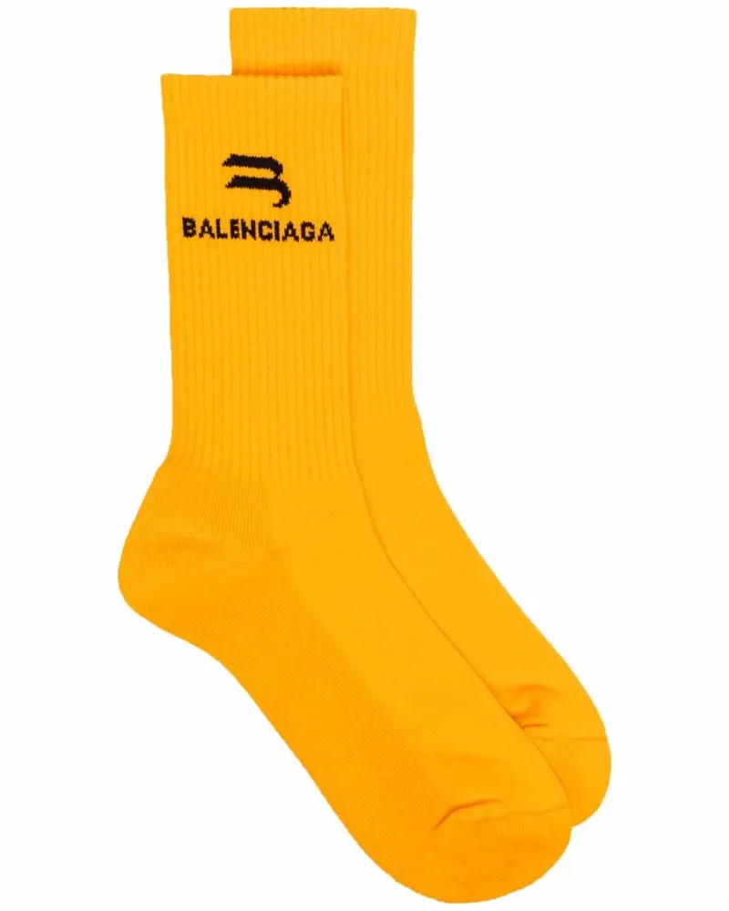 Balenciaga Sporty B Sport Socken - Orange Orange