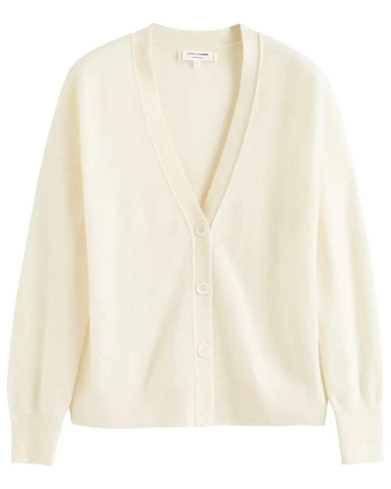 Chinti & Parker Essentials Cardigan aus Kaschmir Nude