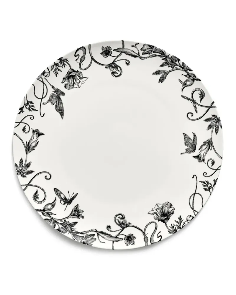 Serax x Tomorrowland Teller mit Blumen-Print (2er-Set) - Weiß Weiß