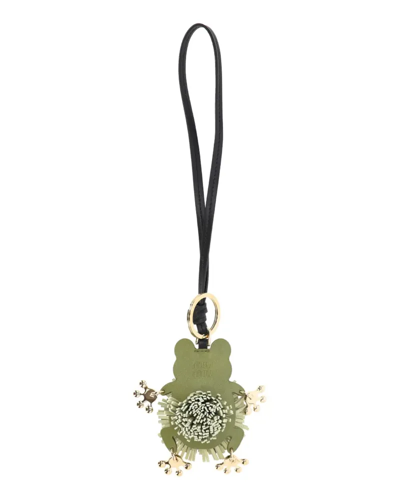 Miu Miu leather keyring trick - Grün Grün