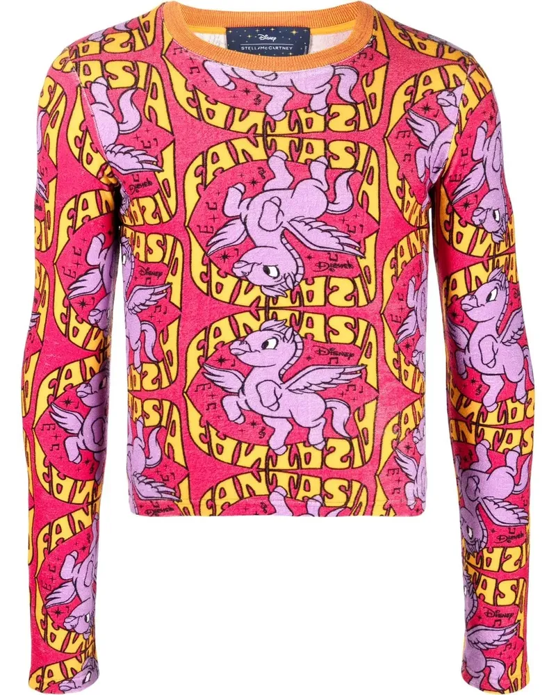 Stella McCartney x Disney Oberteil mit Fantasie-Print - Rot Rot