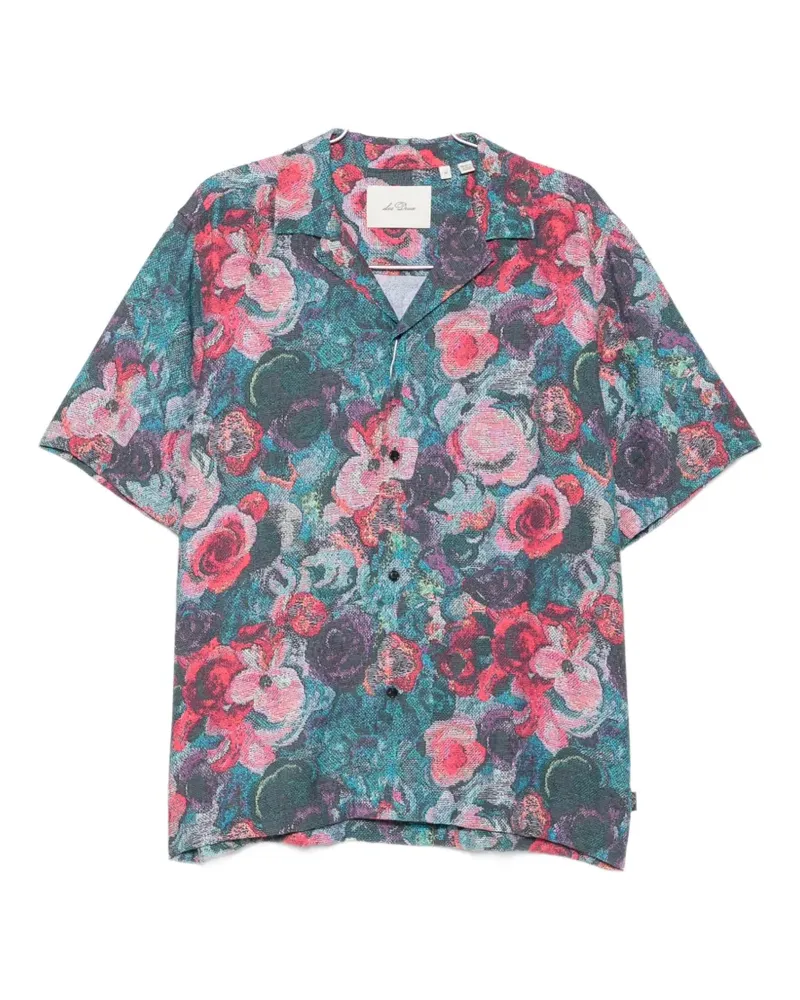 LES DEUX Bouquet floral-print short-sleeve shirt - Grün Grün