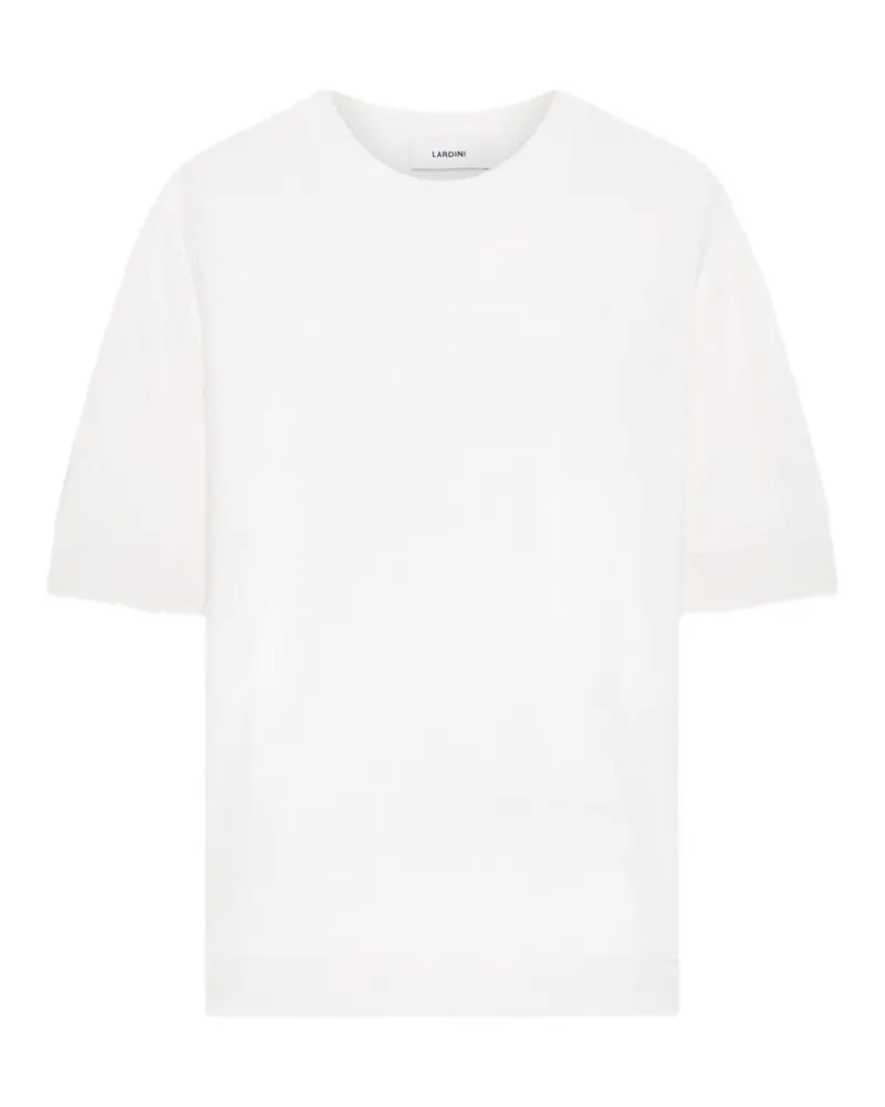 LARDINI T-Shirt aus geripptem Strick - Weiß Weiß
