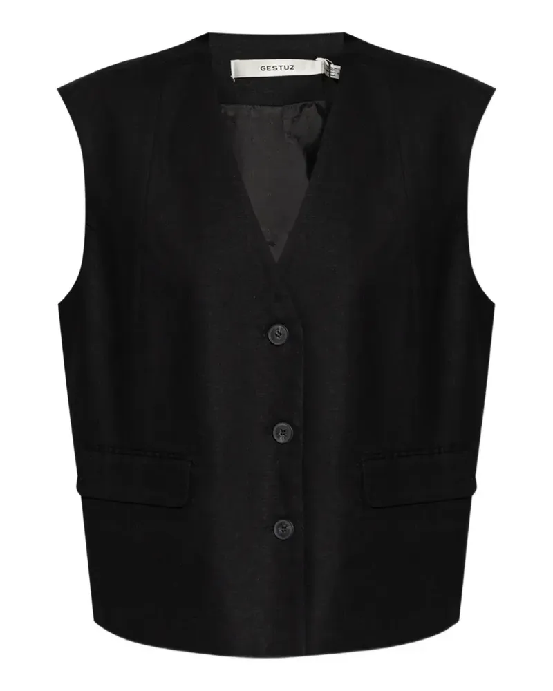Gestuz Gzizza waistcoat - Schwarz Schwarz