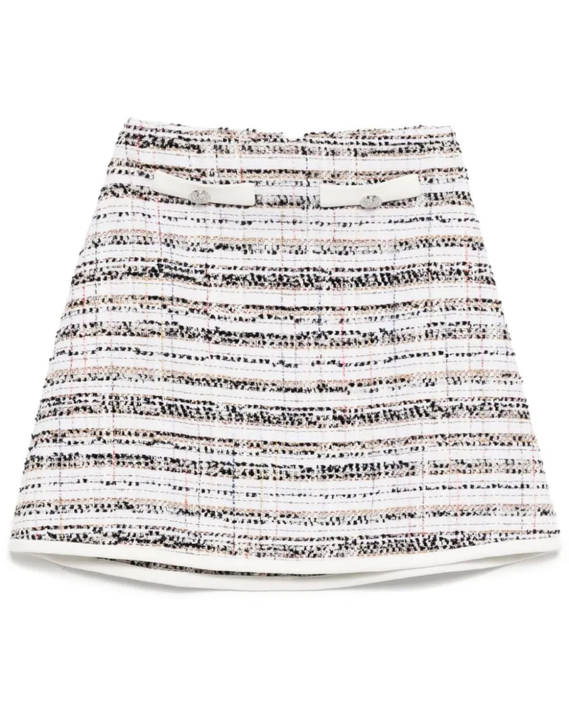 Giambattista Valli Rock aus Tweed - Weiß Weiß