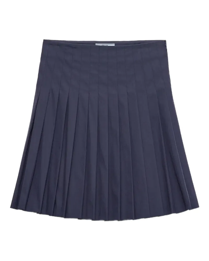 Prada Minirock mit Falten - Blau Blau