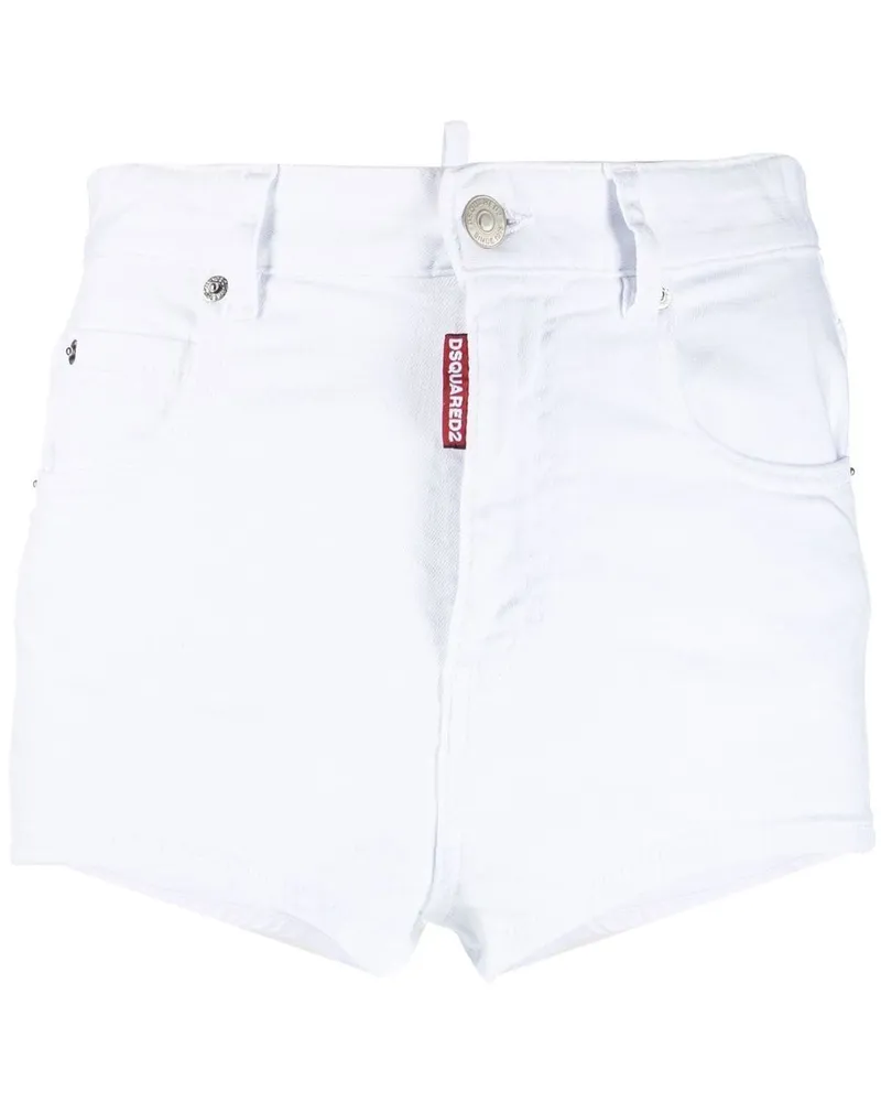 Dsquared2 Mini Honey Jeansshorts - Weiß Weiß